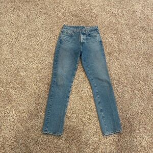 Ag Adriano Goldschmied Light Blue Contour360 Denim Jeans